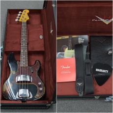 Fender Custom Shop 1966 Precision Bass Heavy Relic -Aged Black over Bleached 3 Tone Sunburst-【Limited Edition】_10