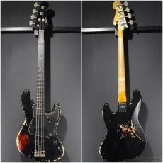 Fender Custom Shop 1961 Jazz Bass Heavy Relic -Black over CandyAppleRed-【4.08kg】【Custom Order】_2