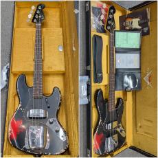 Fender Custom Shop 1961 Jazz Bass Heavy Relic -Black over CandyAppleRed-【4.08kg】【Custom Order】_11