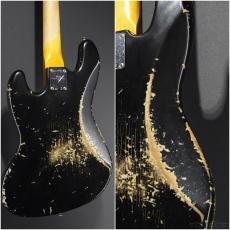 Fender Custom Shop 1961 Jazz Bass Heavy Relic -Black over ShorelineGold-【4.17kg】【Custom Order】_7