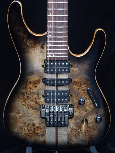 Ibanez Premium Series S1070PBZ-Charcoal Black Burst-【3.29kg】【Jumbo Stainless Steel Frets!】