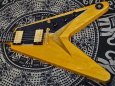 Gibson 1958 Korina Flying V Reissue Black Pickguard VOS -2021USED!【3.41kg】_2