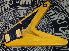 Gibson 1958 Korina Flying V Reissue Black Pickguard VOS -2021USED!【3.41kg】_3