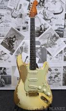 Fender Custom Shop MBS 1963 Stratocaster Heavy Relic -Aged Vintage White- by Dale Wilson 2024USED!!_2