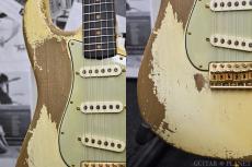Fender Custom Shop MBS 1963 Stratocaster Heavy Relic -Aged Vintage White- by Dale Wilson 2024USED!!_7