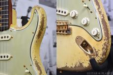 Fender Custom Shop MBS 1963 Stratocaster Heavy Relic -Aged Vintage White- by Dale Wilson 2024USED!!_8
