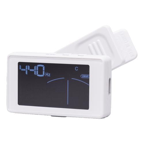 Louis LCT-Z II WHT クリップチューナー USB Type-C充電 初心者向けチューニングモード搭載 ギター・ベース・ウク