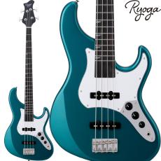 RYOGA VAL-BASS Ocean Turquoise Blue エレキベース ジャズベースタイプ ベイクドメイプルネック