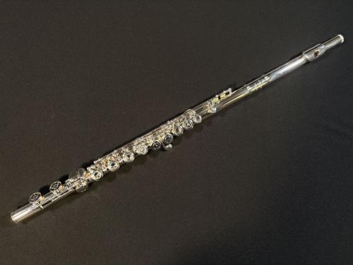 Sankyo 【現物写真】Silversonic C/C フルート 管体銀 カバードキー C足部管 ニューEメカ付 オフセット