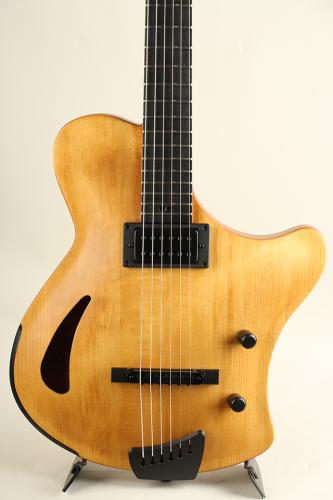 Victor Baker Guitars Ergonomic Semi hollow 1PU Natural with satin topcoat S/N:734