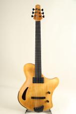 Victor Baker Guitars Ergonomic Semi hollow 1PU Natural with satin topcoat S/N:734_2