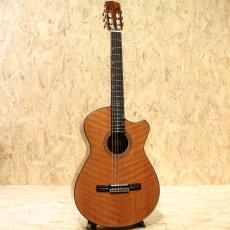 FUJII GUITARS × OGAWA INLAY CRAFT Jazz Nylon scw -MIKI 200th Anniversary-Curly Red Wood & Cocobolo_3
