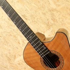 FUJII GUITARS × OGAWA INLAY CRAFT Jazz Nylon scw -MIKI 200th Anniversary-Curly Red Wood & Cocobolo_6