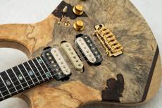 FREEDOM CUSTOM GUITAR RESEARCH HYDRA 24F 2Point -Buckeye Burl Maple Satin Natural-_5