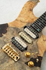 FREEDOM CUSTOM GUITAR RESEARCH HYDRA 24F 2Point -Buckeye Burl Maple Satin Natural-_6