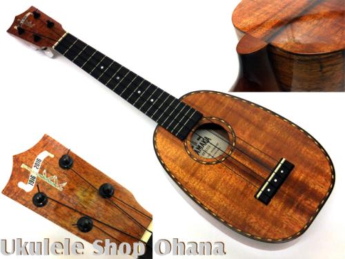Kamaka 100周年記念モデル[HP-1LD]ソプラノロングネック パイナップル デラックス #162215 中古委託