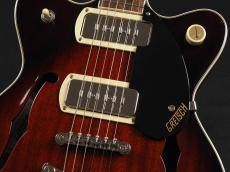 Gretsch G2655-P90 Streamliner Center Block Jr Double-Cut P90 with V-Stoptail ~Claret Burst~_5