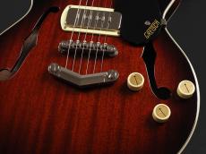 Gretsch G2655-P90 Streamliner Center Block Jr Double-Cut P90 with V-Stoptail ~Claret Burst~_6