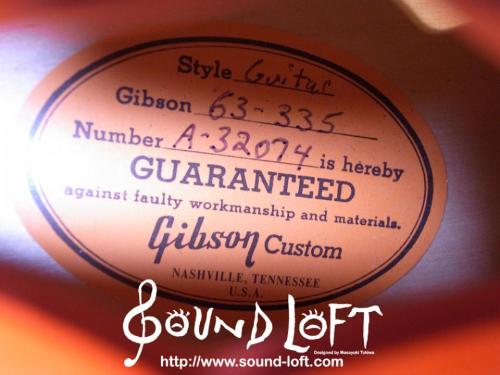 Gibson Custom Shop '63-335