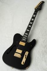 Kz Guitar Works Kz TL Trad Semi-Hollow 22 2H6 Custom -All Black-_2