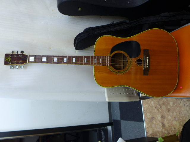 Kiso suzuki WSF-50 Double hole guitar 1970 | Reverb