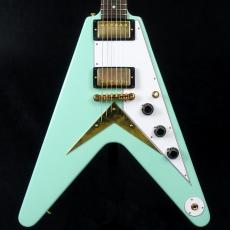 Gibson 1958 Korina Flying V Reissue VOS Kerry Green White Pickguard GH