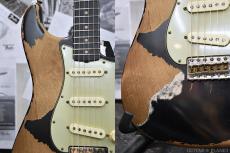 Fender Custom Shop 【サウンドメッセ出展品】MBS 1963 Stratocaster Super Heavy Relic -Black- by David Brown_8