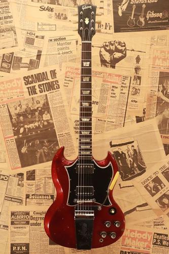 Gibson 1967 SG Standard "Original Sparkle Burgundy"