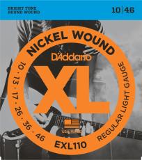 D'addario XL NICKEL EXL110 Regular Light【10-46/エレキギター弦】