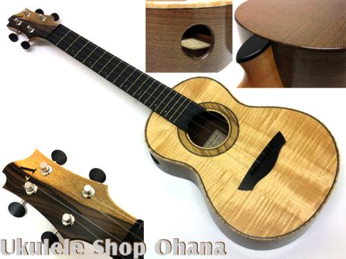 Akira Niihori Ukulele [Cobra]グランドコンサート カーリー栃/ウォルナット(裏1P) #02038