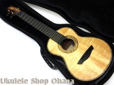 Akira Niihori Ukulele [Cobra]グランドコンサート カーリー栃/ウォルナット(裏1P) #02038_5