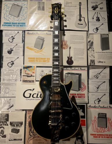Gibson Historic Collection 1957 Les Paul Custom Reissue 3PU w/Bigsby VOS (#76287) Ebony 