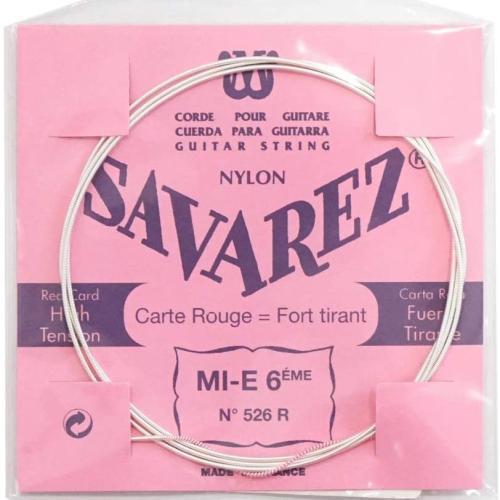 SAVAREZ 526R クラシックギターバラ弦 6弦用 ノーマルテンションピンクラベル