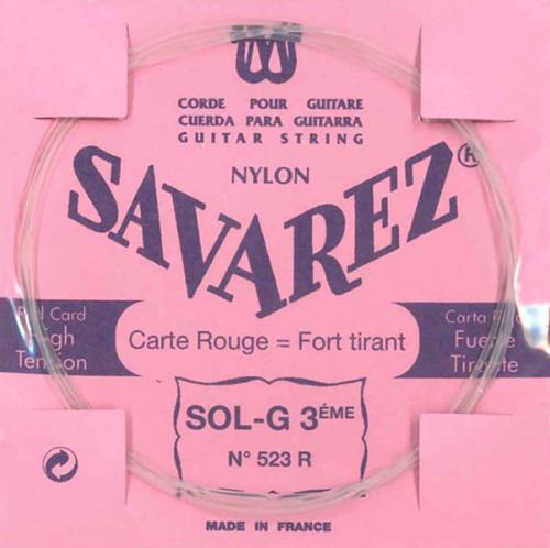 SAVAREZ 523R PNK クラシックギターバラ弦 3弦用 ノーマルテンションピンクラベル