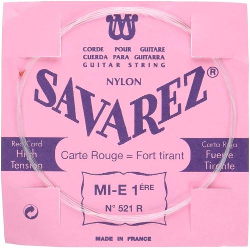 SAVAREZ 521R PNK クラシックギターバラ弦 1弦用 ノーマルテンションピンクラベル