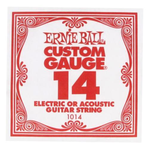 ERNIE BALL 1014 エレキギター/アコギ弦 014 プレーンスチール 【バラ弦1本】