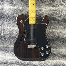 Fender Modern Player Telecaster Thinline Deluxe Transparent Black 2017