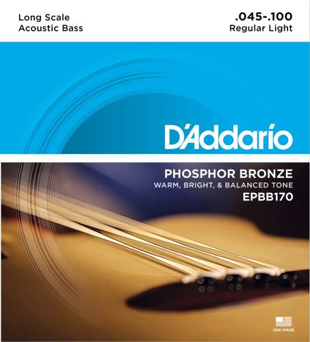 D'addario EPBB170 フォスファーブロンズ 45-100 レギュラーライトアコースティックベース弦