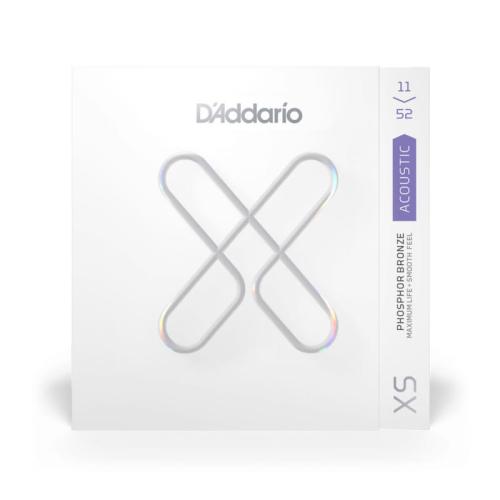 D'addario XSAPB1152 フォスファーブロンズ コーティング弦 11-52 カスタムライトアコースティックギター弦