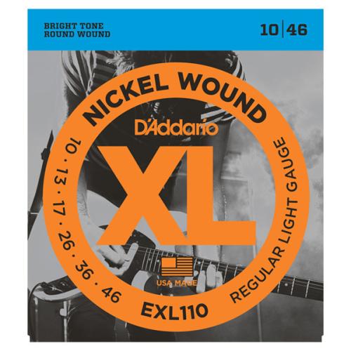 D'addario EXL110 10-46 レギュラーライトエレキギター弦