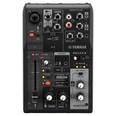 YAMAHA AG03 MK2 Black(ブラック) 配信用ミキサー ミキシングコンソール ウェブキャスティングミキサー