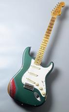 Fender Custom Shop Limited Edition Fat '64 Stratocaster Relic -Aged Sherwood Green Metallic over Red Sparkle-_2
