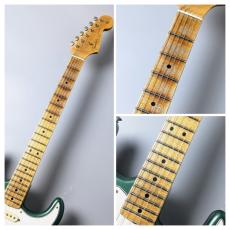 Fender Custom Shop Limited Edition Fat '64 Stratocaster Relic -Aged Sherwood Green Metallic over Red Sparkle-_4