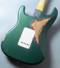 Fender Custom Shop Limited Edition Fat '64 Stratocaster Relic -Aged Sherwood Green Metallic over Red Sparkle-_6