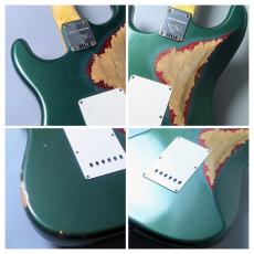 Fender Custom Shop Limited Edition Fat '64 Stratocaster Relic -Aged Sherwood Green Metallic over Red Sparkle-_8