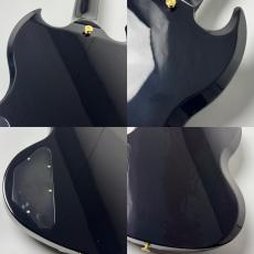 Gibson SG Standard '61 Maestro Vibrola T-Type Ebony Gold Hardware #2207650076_8