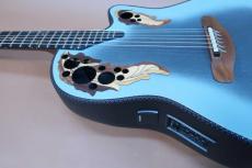 Ovation Adamas II. 1581-8 Blue / Double Epaulet Cutaway・Graphite Top・Deep Bowl Lyrachord Side and Back・Ebony Fingerboard・ Walnut and Maple Neck・ Optima Pre. (With Tuner)【With Original Hard Case】2000年製_13