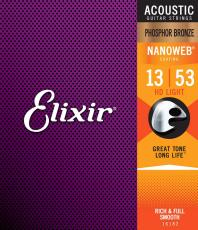 Elixir NANOWEB フォスファーブロンズ 13-53 HDライト #16182アコースティックギター弦