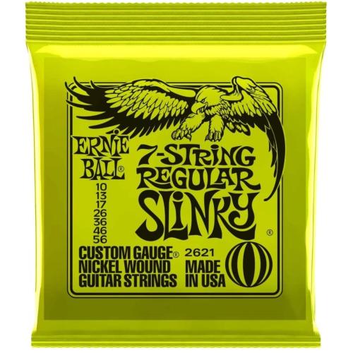ERNIE BALL NICKEL WOUND 7-STRING REGULAR SLINKY #2621【10-56/エレキギター弦/7弦用】