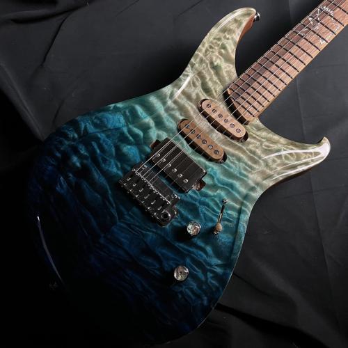 Tobon Tobon Guitars Custom Order Model TG051 5A Quilt Maple Top Blue Fade【ボディーバックも必見】